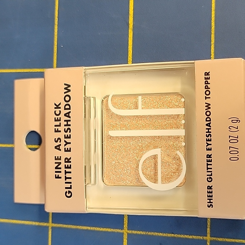 Elf Fine As Fleck Glitter Eyeshadow Topper White Hot 2g New